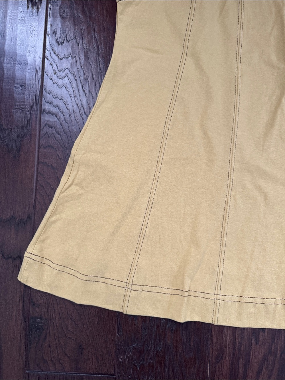 NWT Free People Dup Short Set Yellow Large High-Waist Shorts Swing Top - Picture 3 of 4